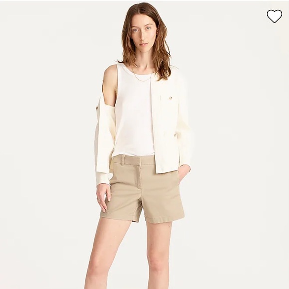 J. Crew Pants - J. Crew NWOT Tan Utility Chino Classic Twill Cotton Roll Up Shorts size 12